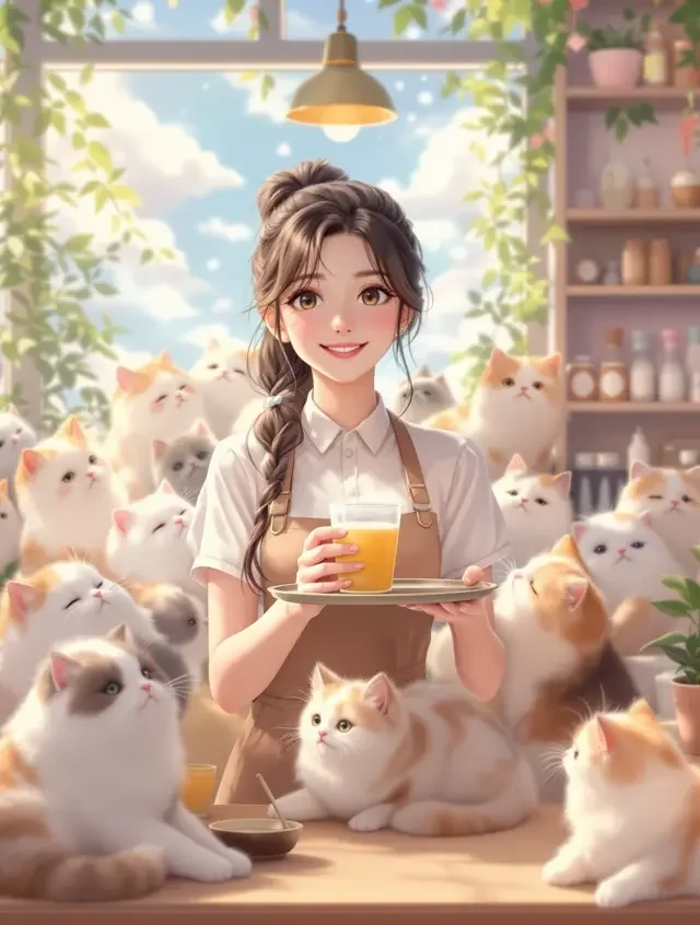 动漫《猫咪咖啡馆》新番上线高清海报